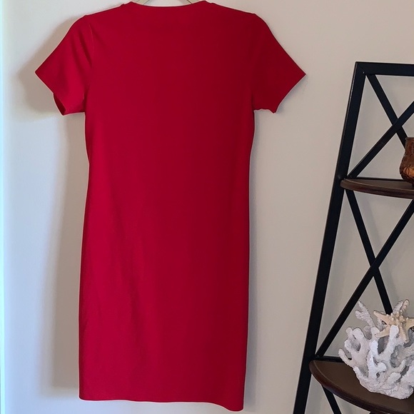 Banana Republic Stretch Crepe Twist Front T-Shirt Dress - Picture 4 of 7